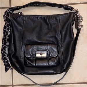 EUC coach satchel bag with crossbody strap